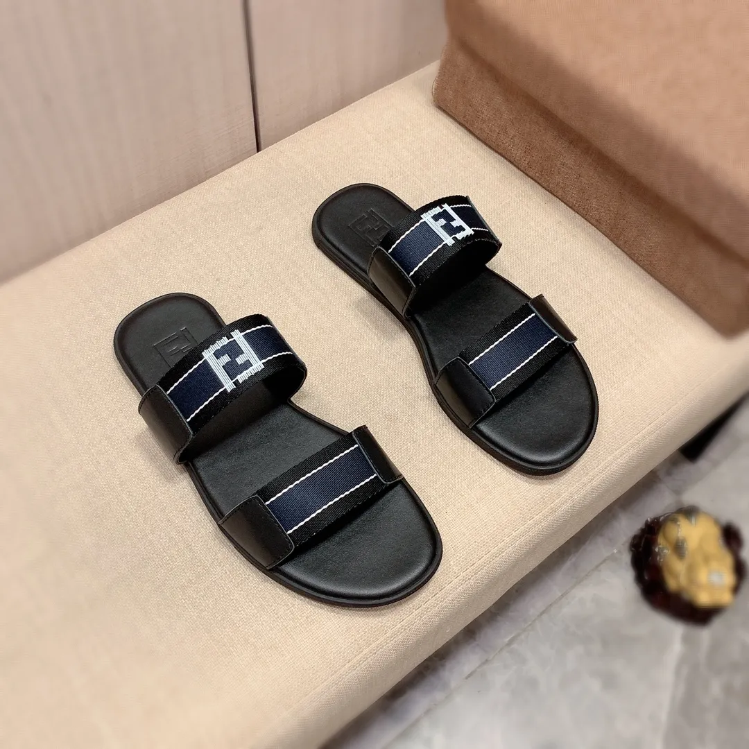 Slippers: New model: Factory price: 220💰💰🎩🎩🔥🔥《 Fendi FENDI* 》Series of slippers top purchasing agent 🔍🔍Men's 2022 counters are on sale simultaneously, original imported cowhide from Italy, exquisite workmanship,), sole: (super comfortable) original sole provided by the original factory, ⚠️ The exclusive double-layer movable molded bottom is super comfortable⚠️, the real thing is more beautiful🎬The real thing is more beautiful🔍🔍original order quality, you can enter and leave the counter at will, the correct size is 38-44, you can order 45. Long-term availability 266